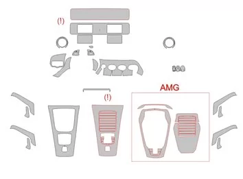 Modello di taglio per rivestimento interno Mercedes-Benz CLA-Class C118 2019