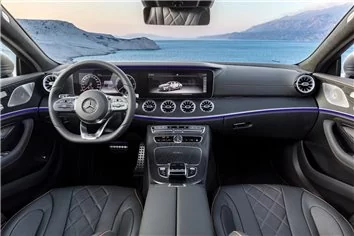 Plantilla de corte para envolver el interior del Mercedes-Benz Clase CLS C257 2017