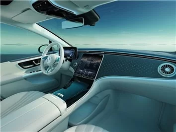 Modèle de découpe de revêtement intérieur pour Mercedes-Benz EQE SUV 2022