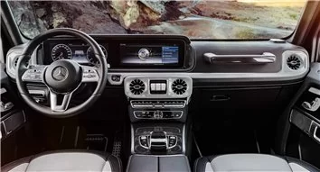 Plantilla de corte para envolver el interior del Mercedes-Benz Clase G W463 2018