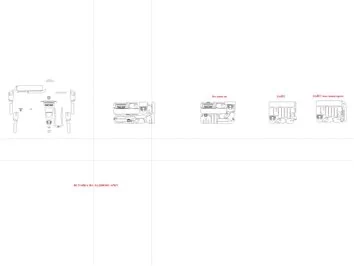 Plantilla de corte para envolver el interior del Mercedes-Benz Clase G W463 2018