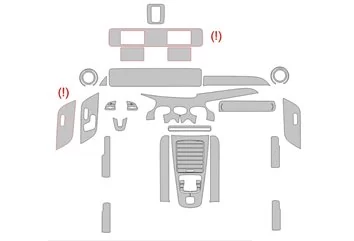 Modèle de découpe de revêtement intérieur pour Mercedes-Benz Classe GLB X247 2019