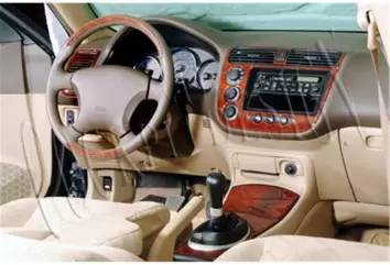Honda Civic 04.01-06.06 3M 3D Interior Dashboard Trim Kit Dash Trim Dekor 10-Parts