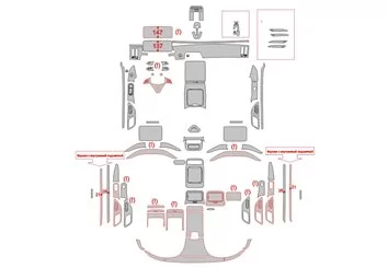 Mercedes-Benz S-Klasse W223 2020 Interieur Wrap Snijsjabloon