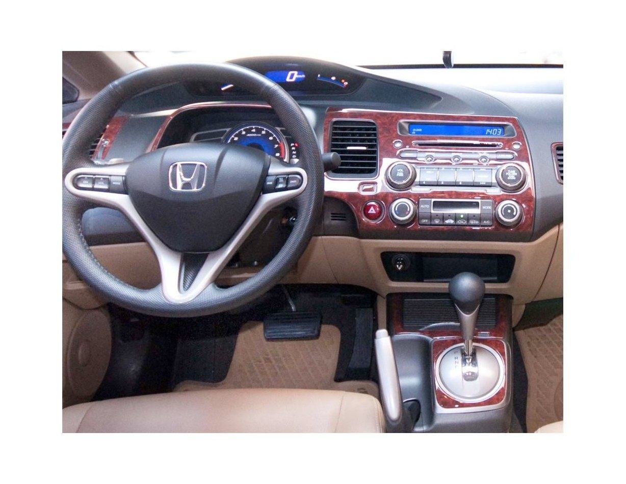 Honda Civic 06.06-12.11 3M 3D Interior Dashboard Trim Kit Dash Trim Dekor 16-Parts