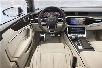 Audi A7 4K 2018 Car Interior Wrap Cutting Template