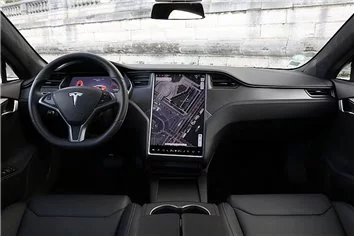 Tesla Model S 2012 Auto Interieur Wrap Snij Sjabloon