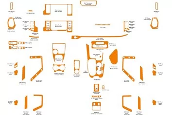 Ford Bronco 2021-2024 3D Decor de carlinga su interior del coche 56-Partes