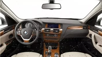 BMW X3 F25 2010-2017 3D Decor de carlinga su interior del coche 67-Partes