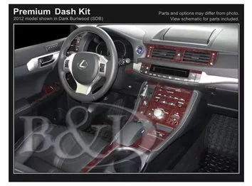 Lexus CT 2011-UP Interior BD Dash Trim Kit