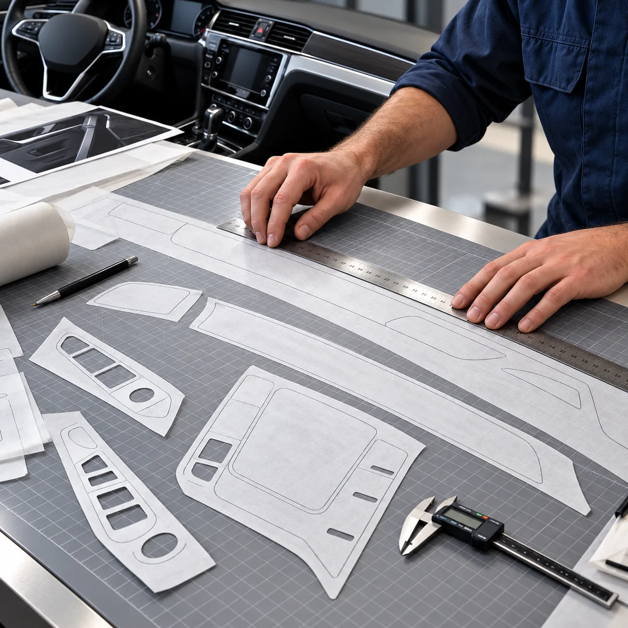 Checked templates and measurements before scanning